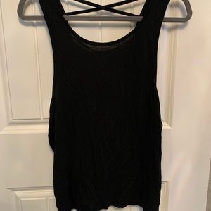 Black tank top